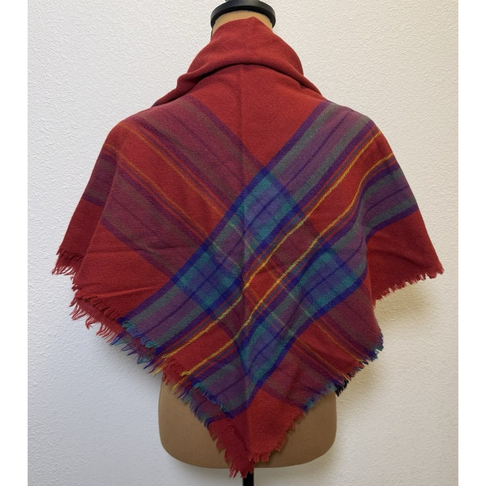 Lochcarron Scotland Loch Lomond Tartan Plaid100% Wool Scarf Shawl 42" Square NEW